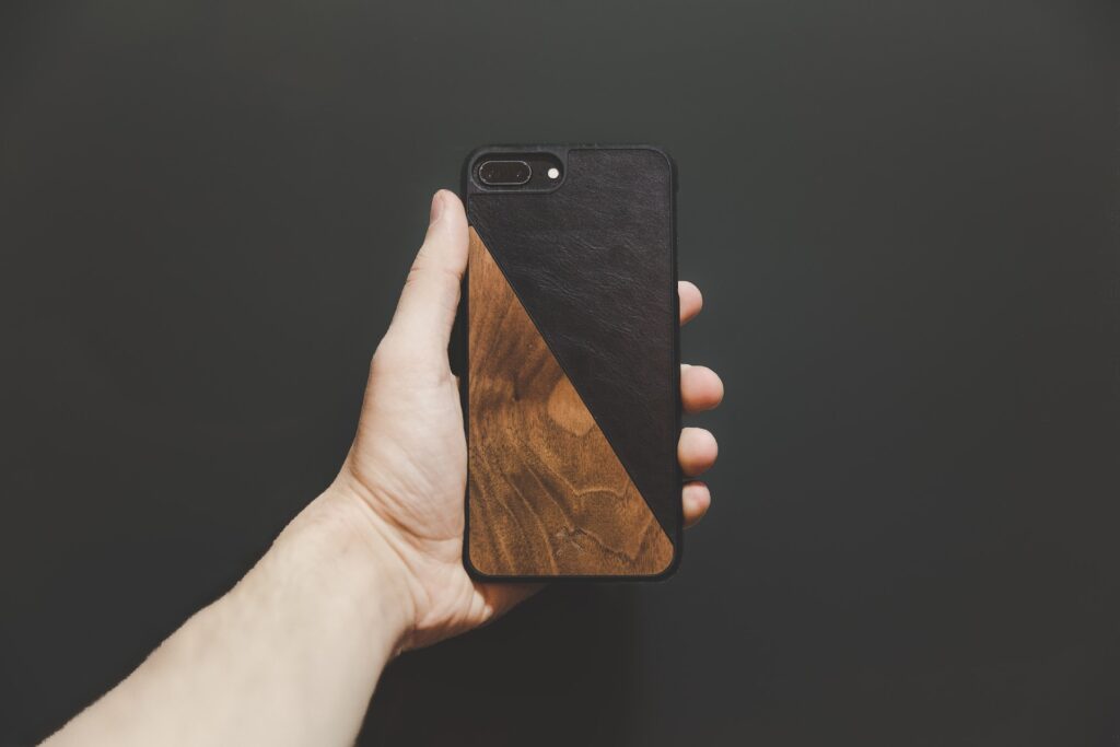 leather phone skin